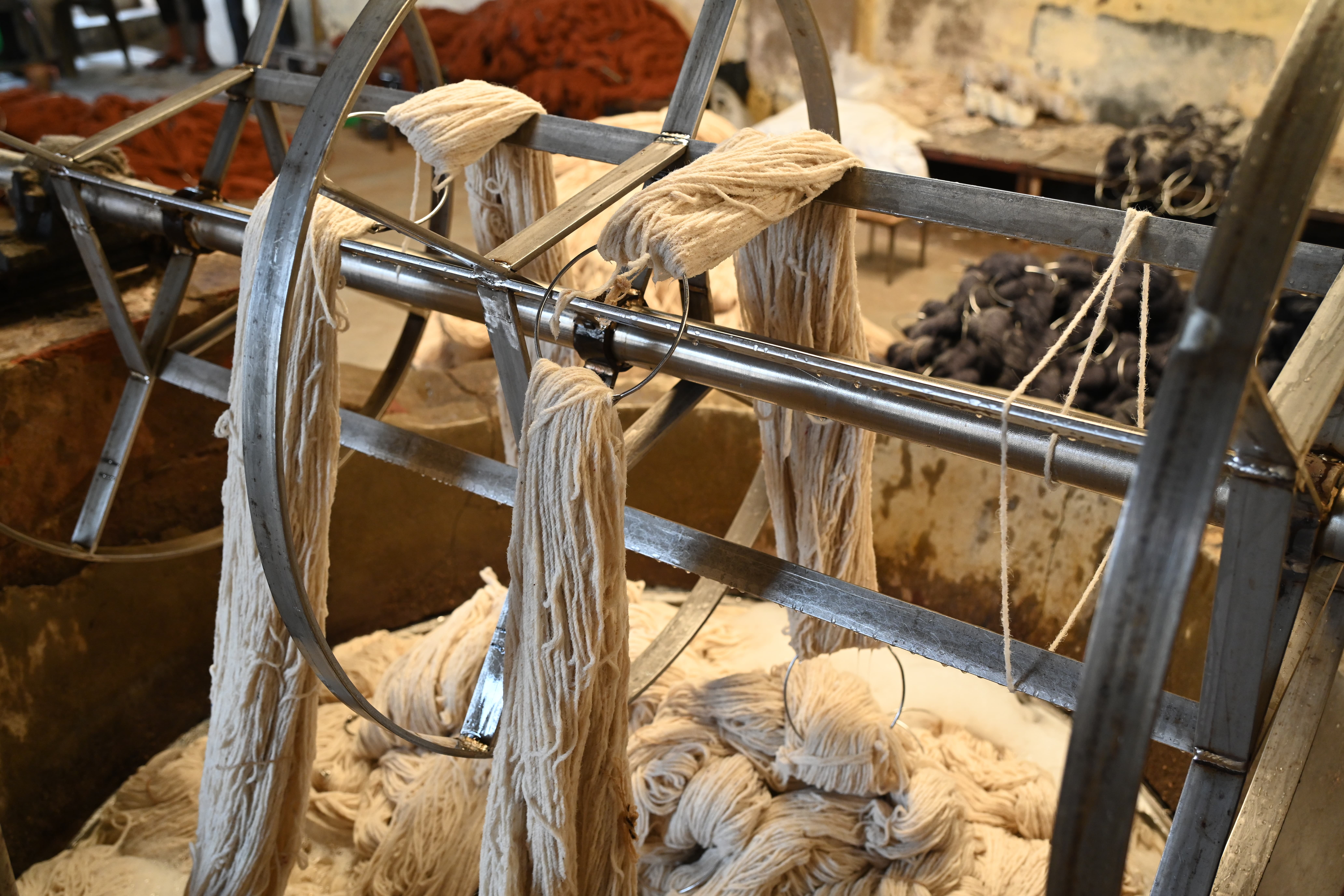 Yarn Spinning and Dyeing Process
